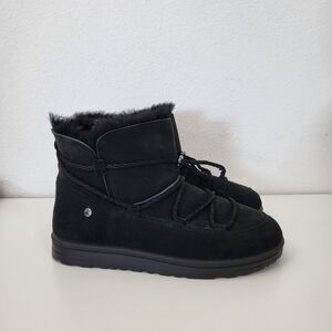 ABEO BIO System Izzy Boots Womens 9 N Narrow Width Orthodic Black Sheepskin Cozy